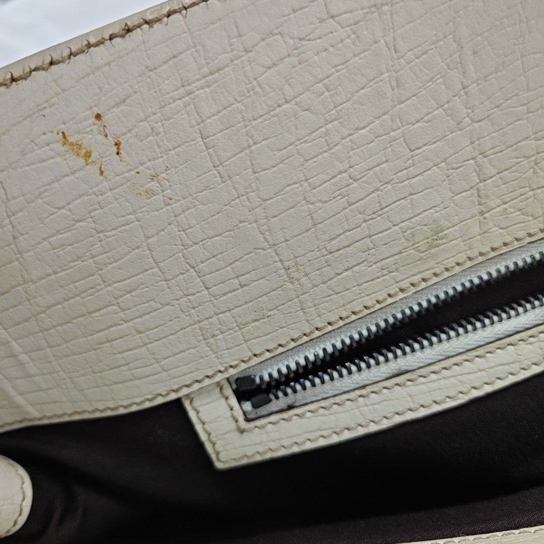 Monogram Coated Canvas Top Handle Bag Beige