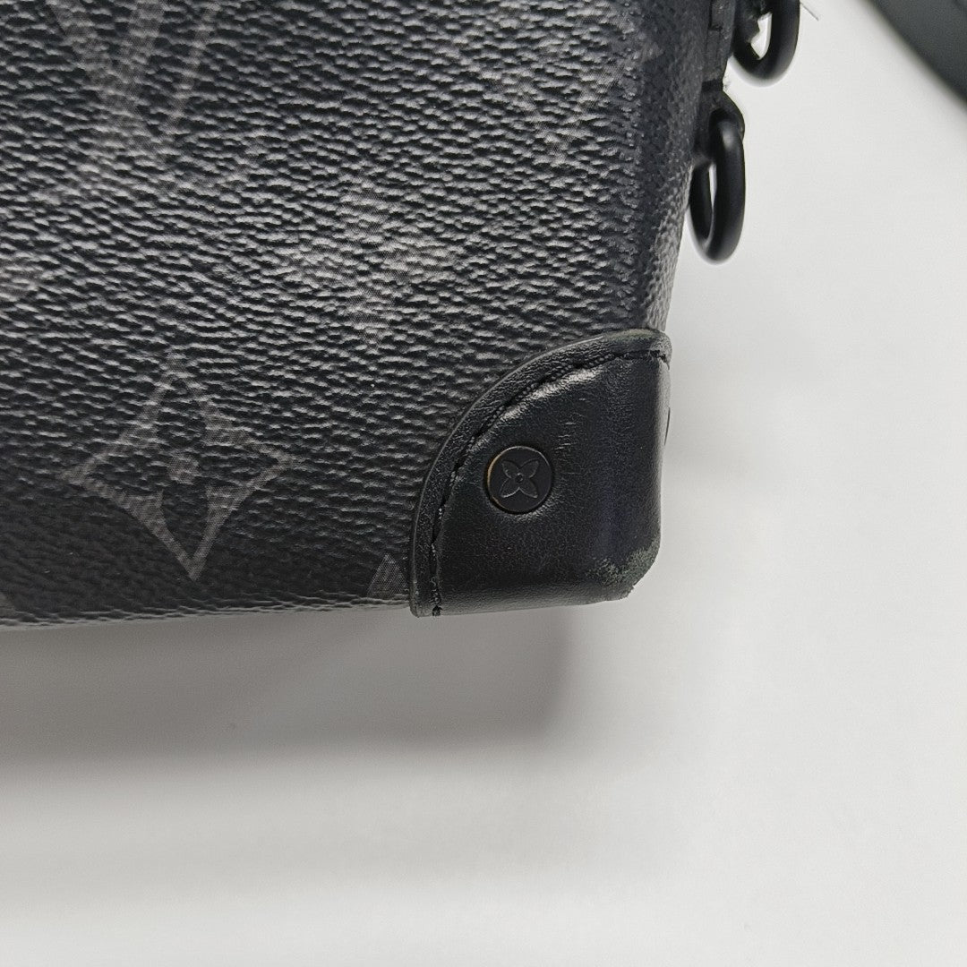 STEAMER Mini Monogram Coated Canvas Black