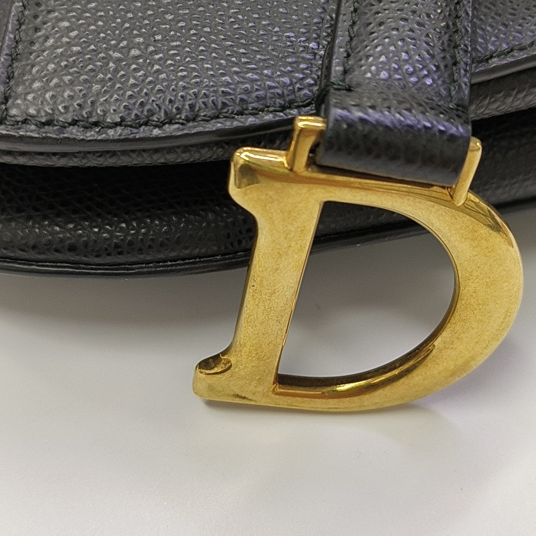 Saddle Mini Calfskin Black