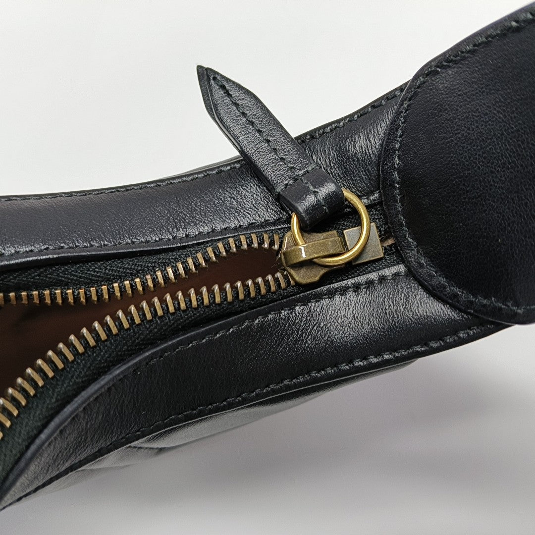 GG Marmont Mini Quilted Calfskin Black