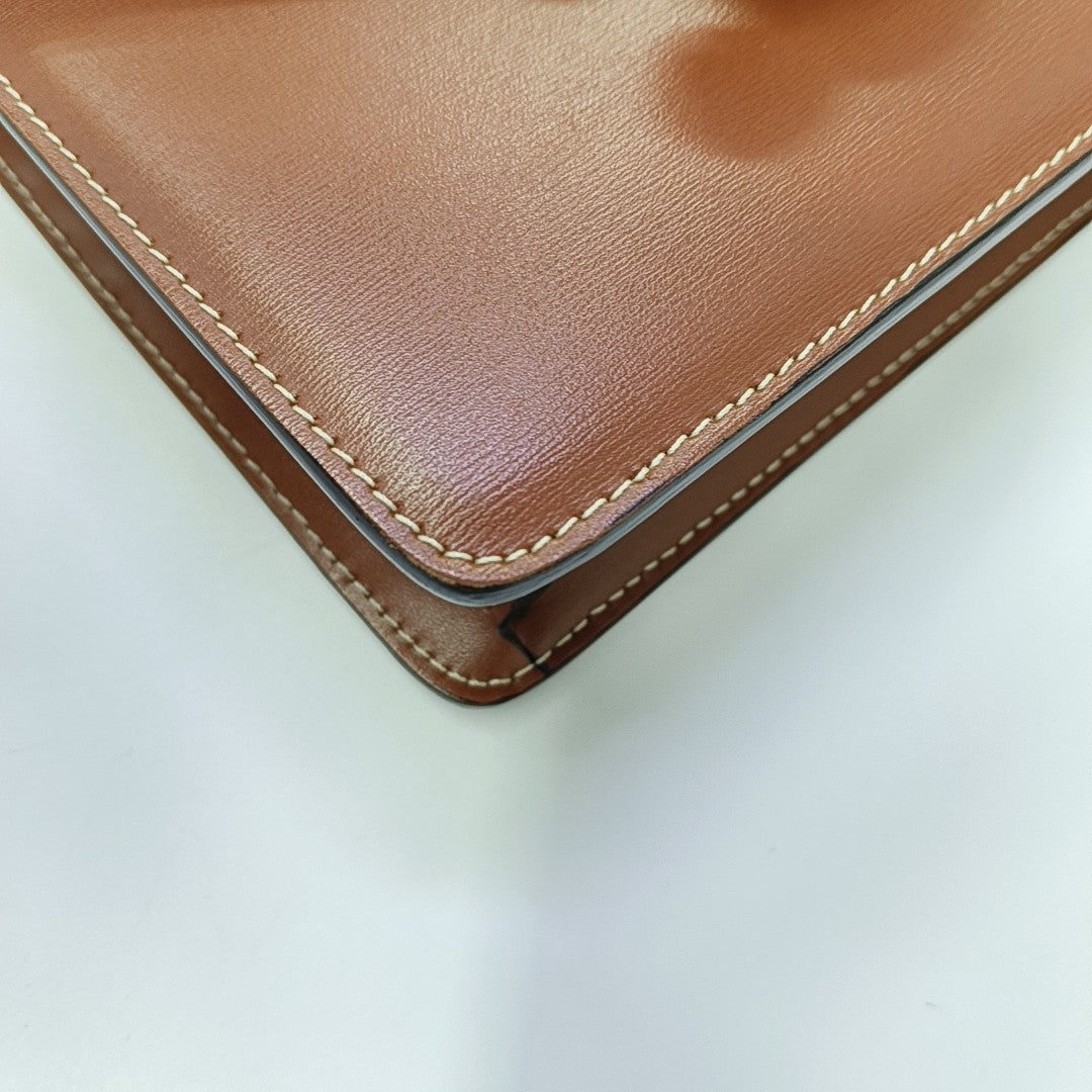 TRIOMPHE Small Calfskin Brown