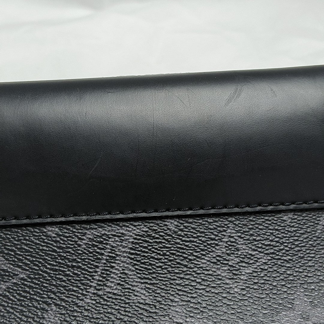 VOYAGER PM Monogram Coated Canvas Black