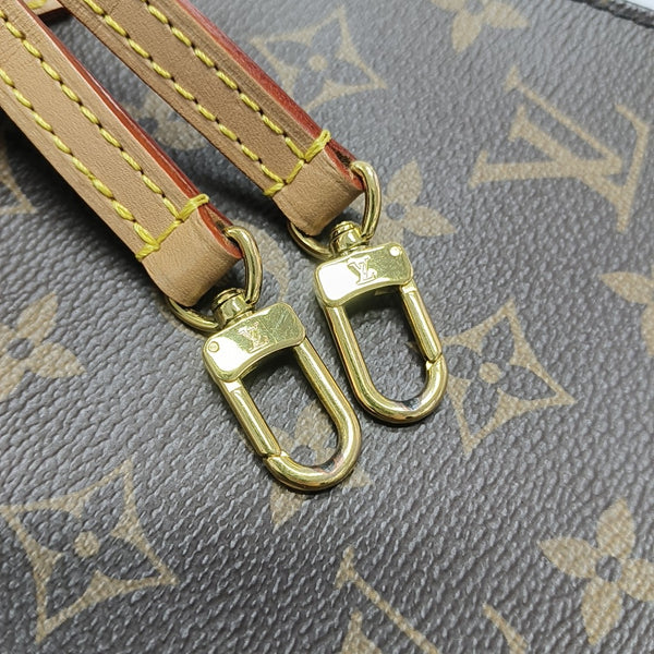 SAC PLAT Mini Monogram Coated Canvas Brown