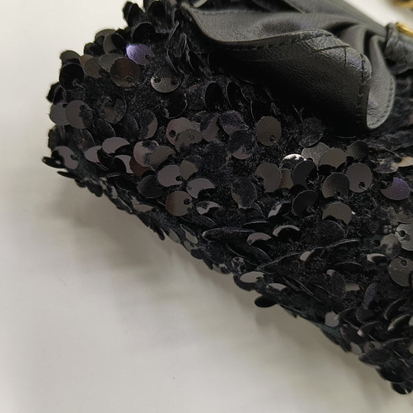 Wool Shoulder Bag Black