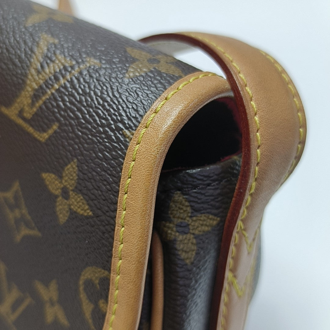 TAMBOURINE Monogram Coated Canvas Brown