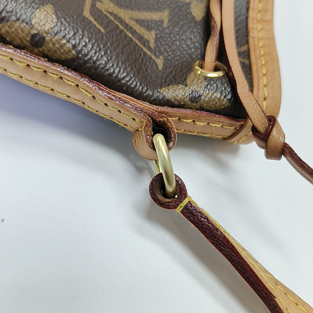 NÉONOÉ Nano Monogram Coated Canvas Brown