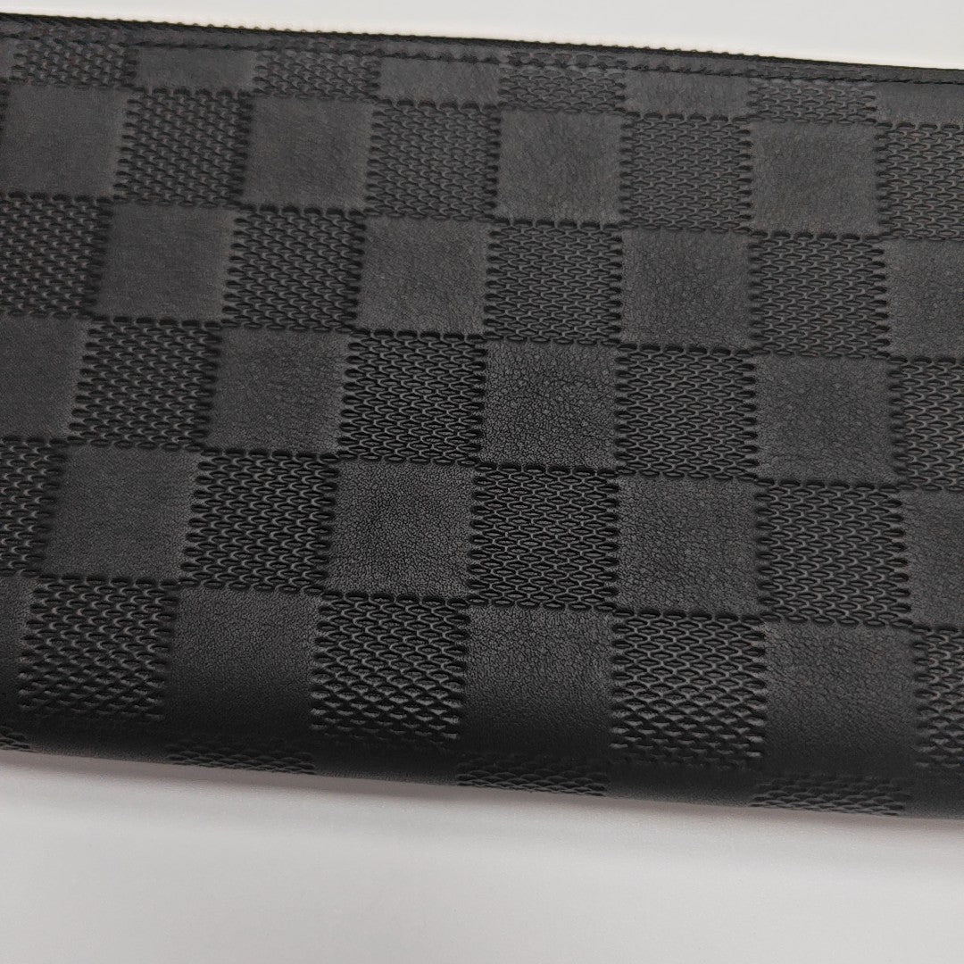 ZIPPY Damier Graphite Calfskin Black Wallet
