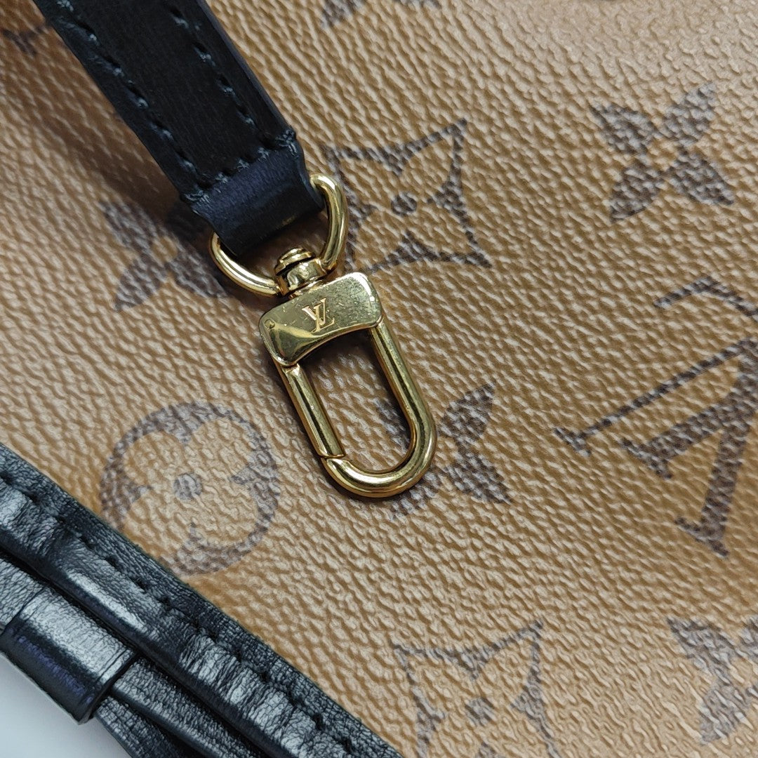 NOÉ PURSE LV CHARMS Monogram Coated Canvas Brown