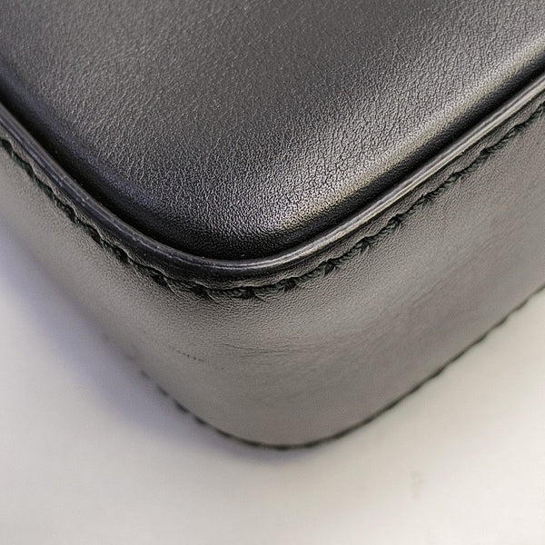 Calfskin Top Handle Bag Black