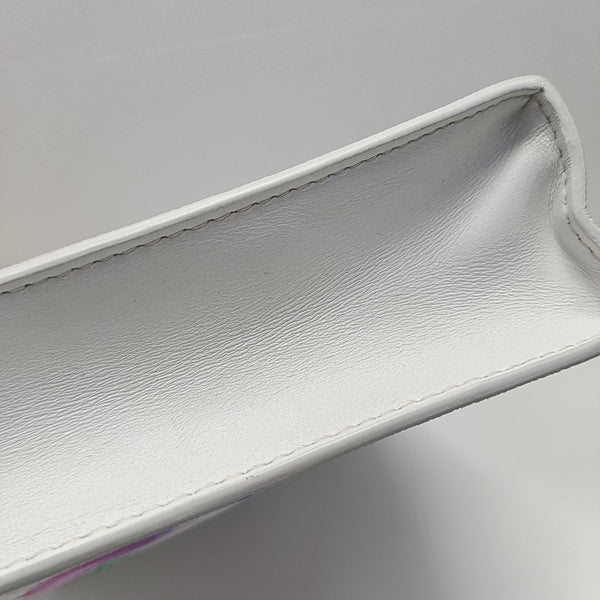 Pochette Voyag MM Monogram Coated Canvas White
