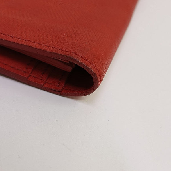 BRAZZA Damier Calfskin Red Wallet