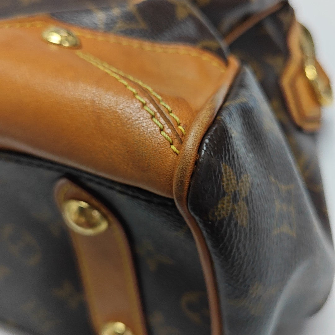RETIRO NM Monogram Coated Canvas Brown