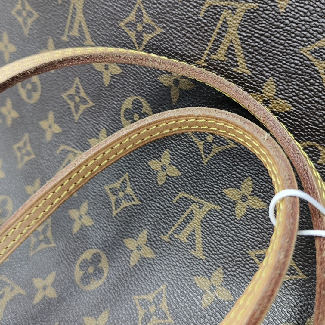 NEVERFULL MM Monogram Coated Canvas Brown