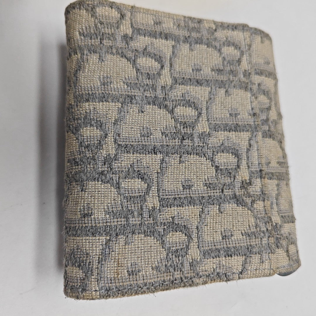 Saddle Mini Oblique Canvas Beige Card Holder