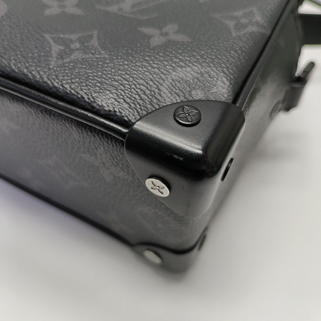 SOFT TRUNK Mini Monogram Coated Canvas Black