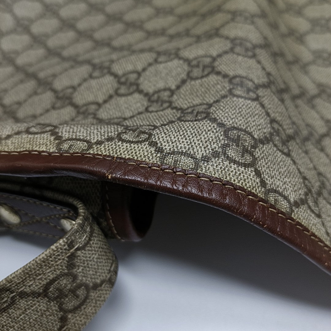 GG Messenger Monogram Coated Canvas Beige
