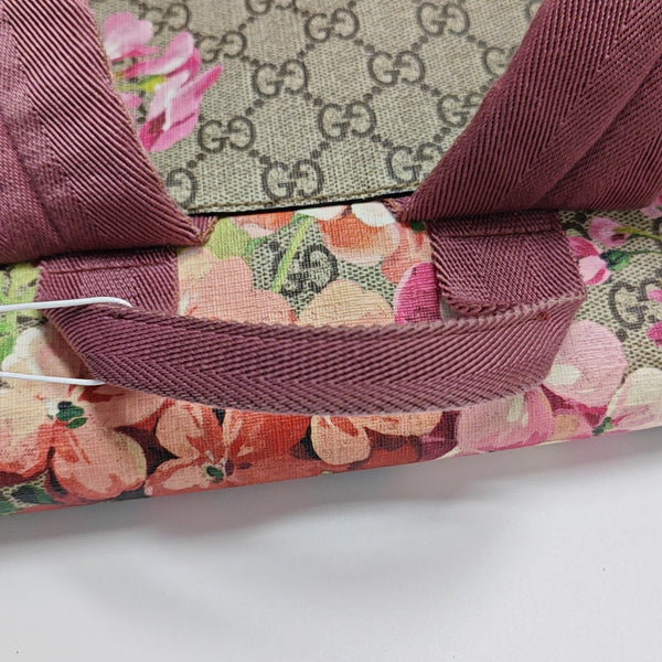 GG Blooms Monogram Coated Canvas Beige
