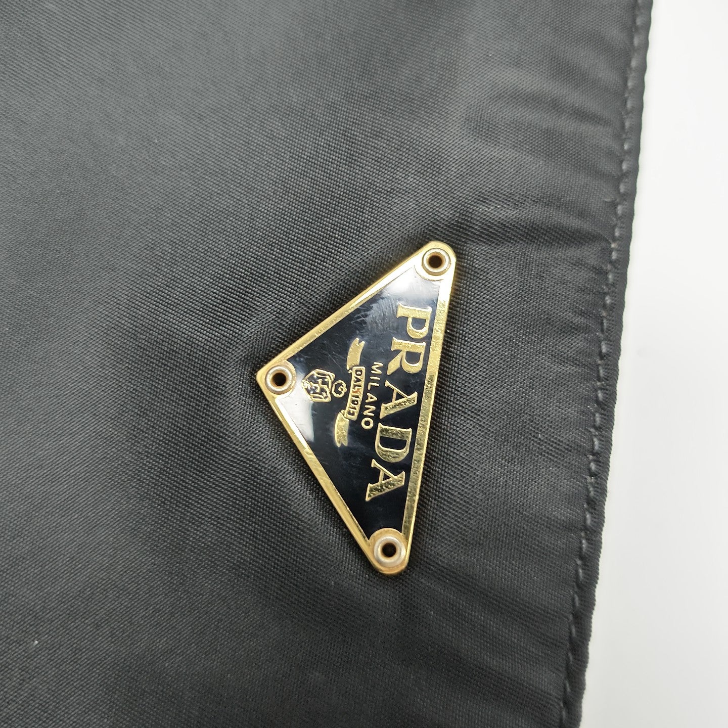 Nylon Top Handle Bag Black