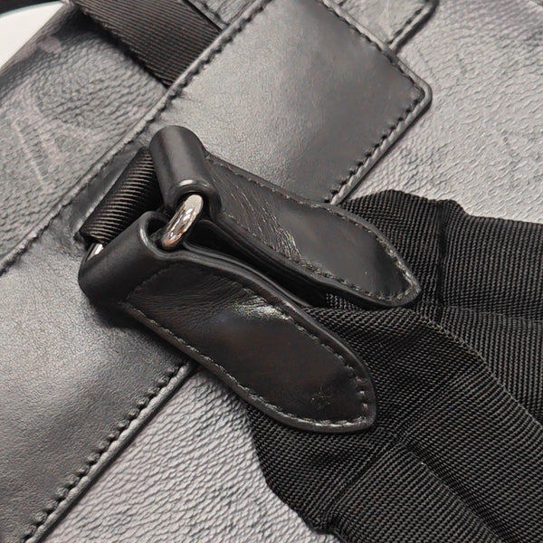 CHRISTOPHER MM Monogram Coated Canvas Gray
