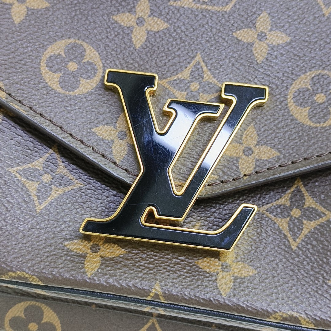 PASSY Monogram Coated Canvas Brown