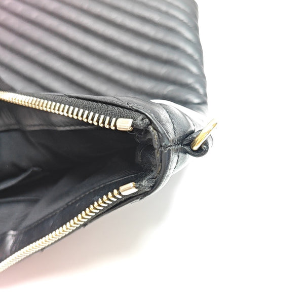 MONOGRAM Chevron Calfskin Black