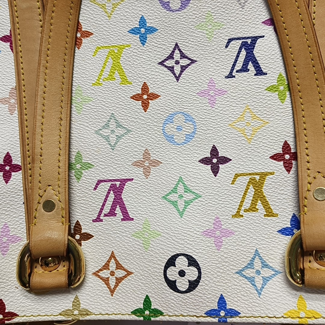 LV × TM AURELIA Monogram Coated Canvas White