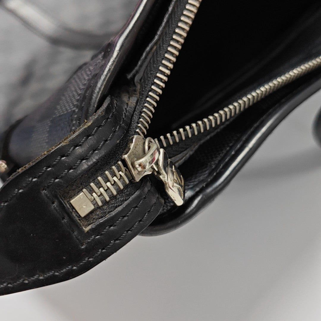 TADAO MM Damier Graphite Coated Canvas Gray