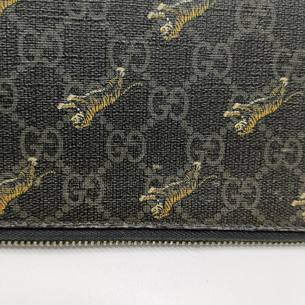 GG Supreme Monogram Coated Canvas Black