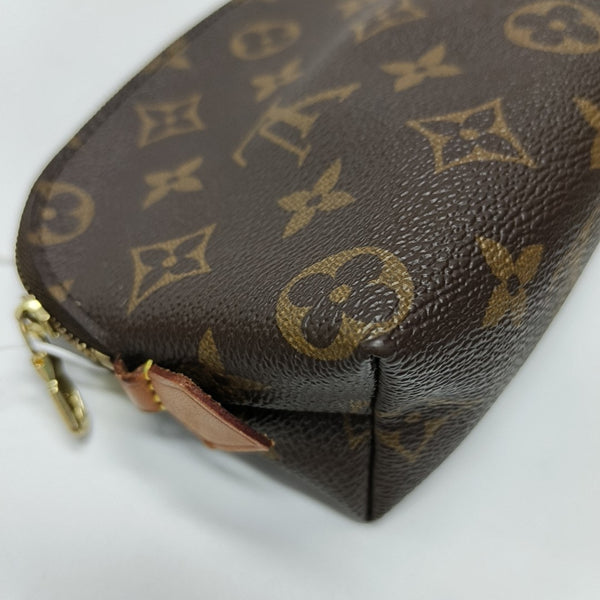 COSMETIC PM Monogram Coated Canvas Brown