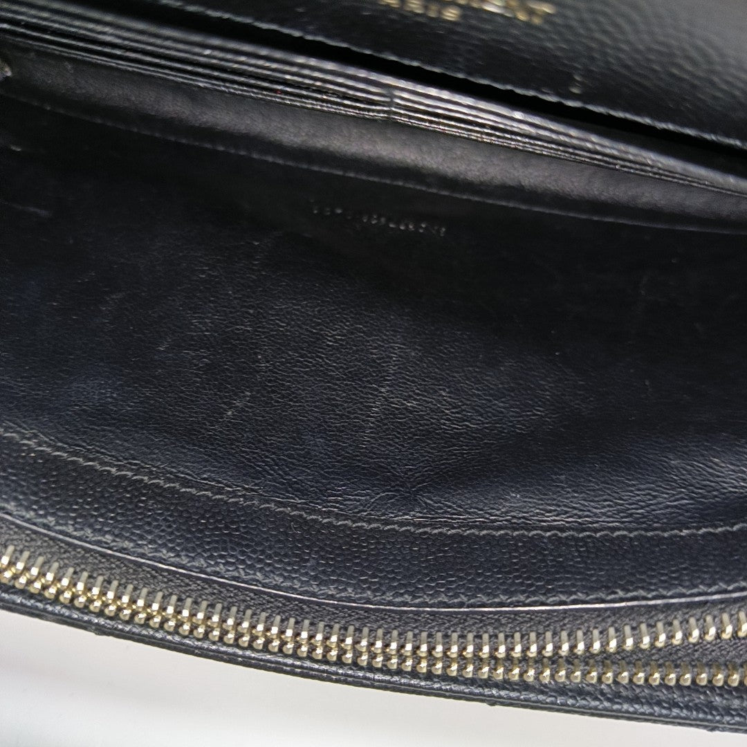 MONOGRAM Medium Chevron Calfskin Black