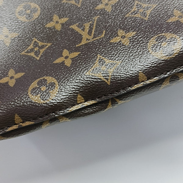 NÉONOÉ MM Monogram Coated Canvas Brown