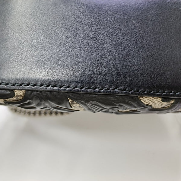 Monogram Coated Canvas Shoulder Bag Brown
