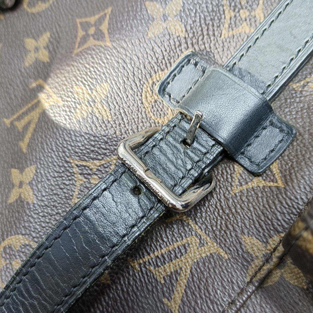 CHRISTOPHER MM Monogram Coated Canvas Brown