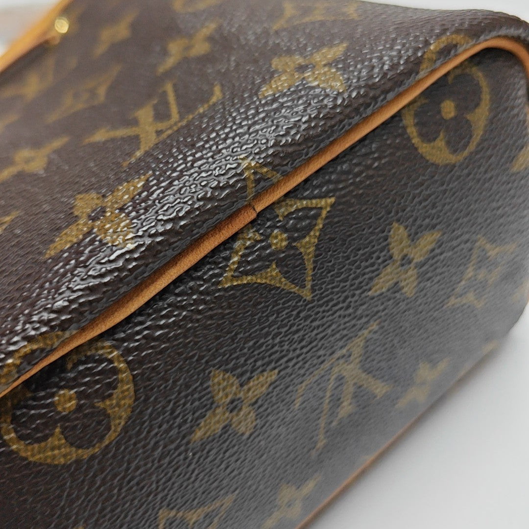 NÉONOÉ Nano Monogram Coated Canvas Brown