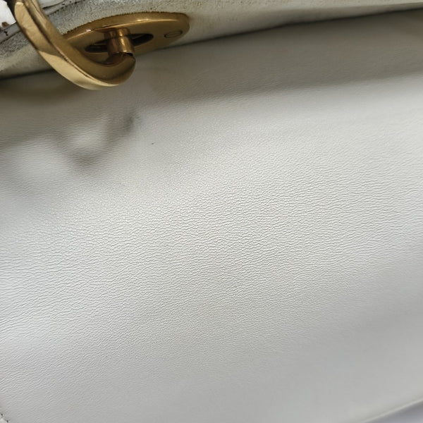 Lady Dior Medium Lambskin White