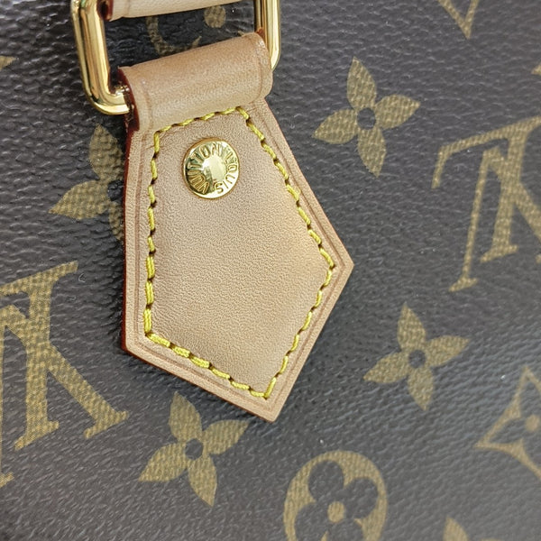 SPEEDY 20 Monogram Coated Canvas Brown