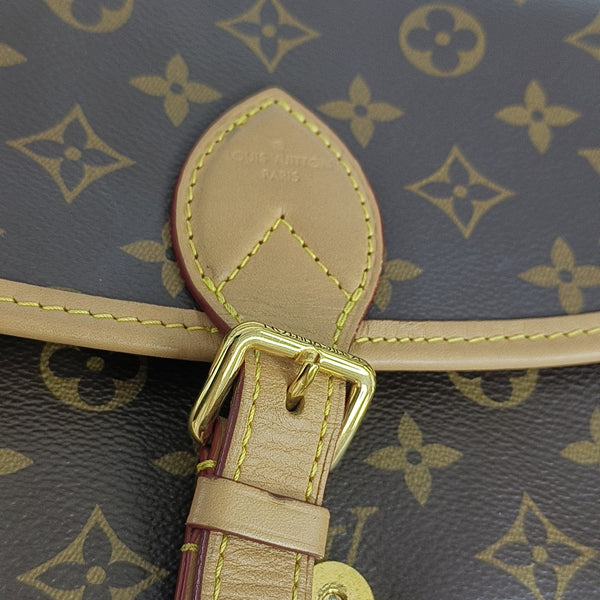 DIANE Monogram Coated Canvas Brown