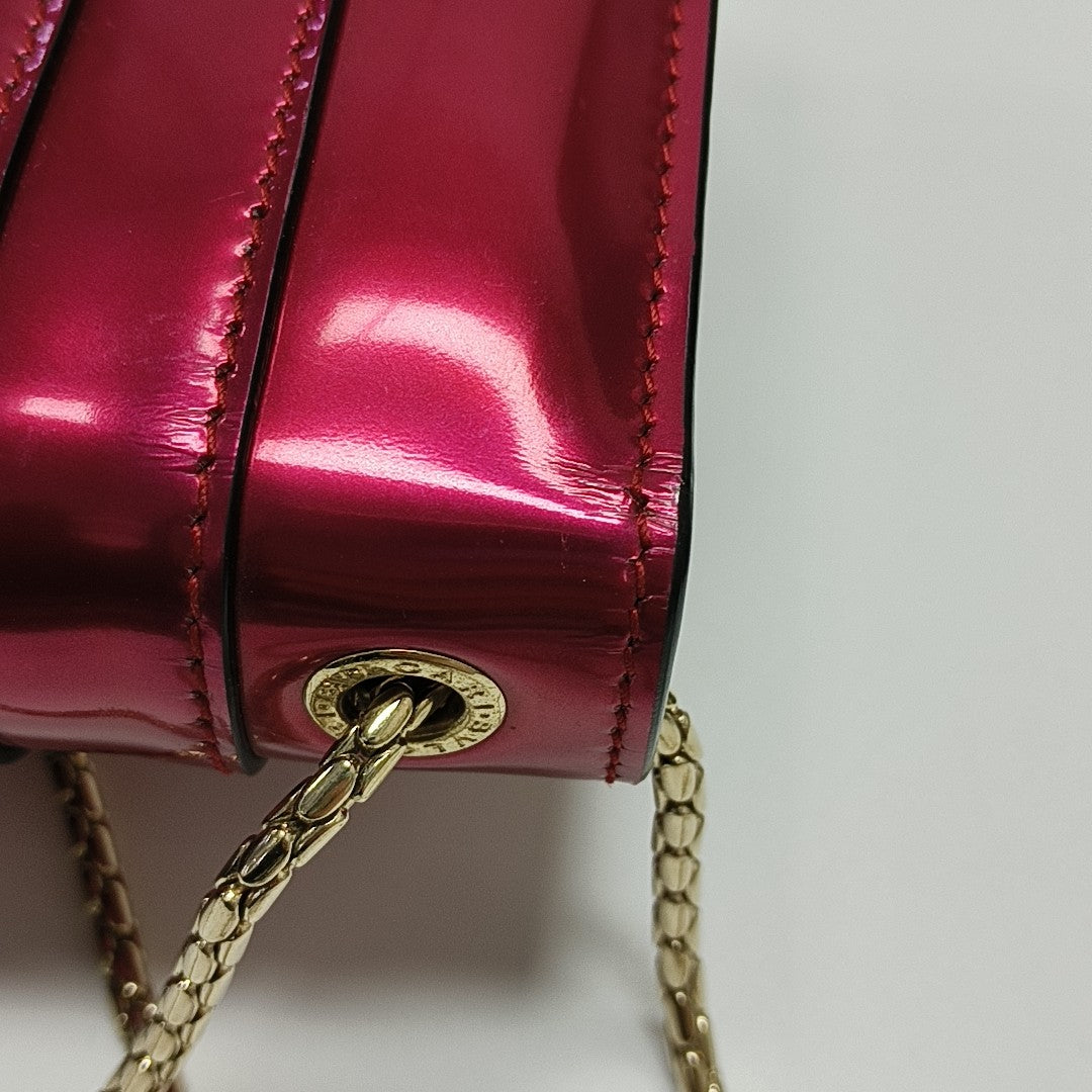 SERPENTI FOREVER Small Patent Leather Red