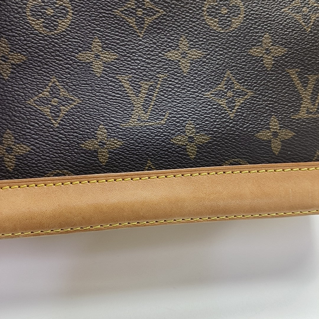 ALMA BB Monogram Coated Canvas Brown