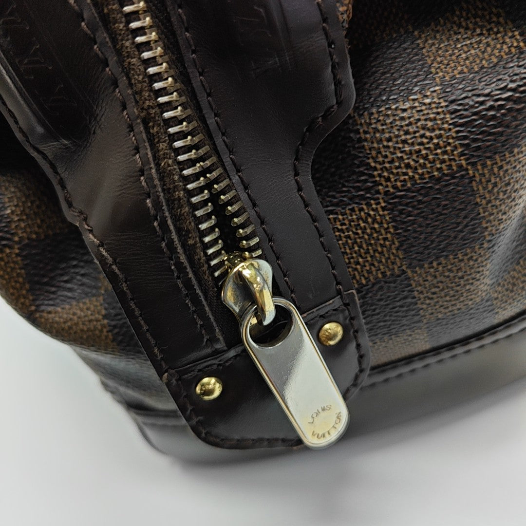 KNIGHTSBRIDGE Damier Ebene Coated Canvas Brown