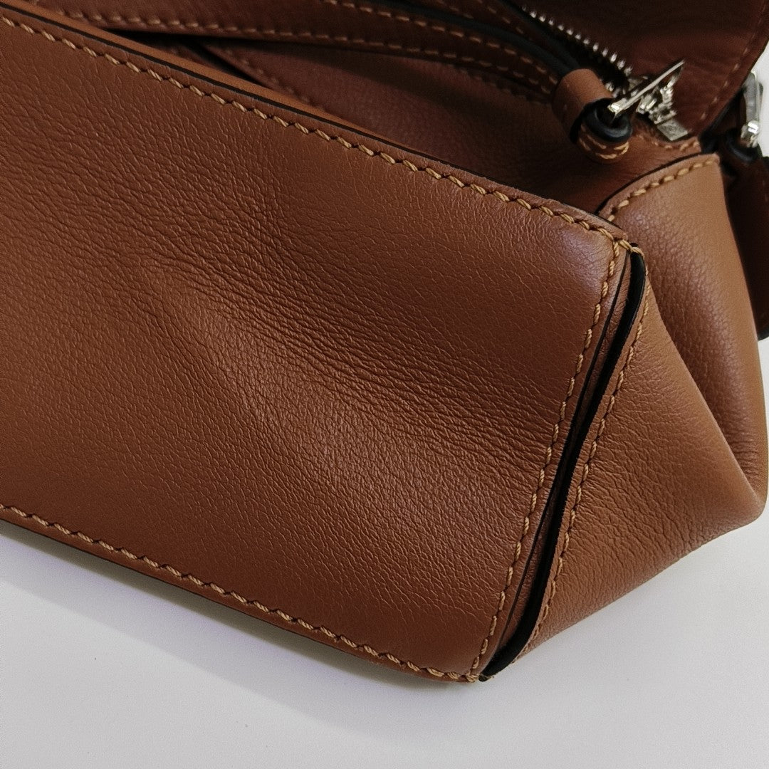Puzzle Mini Calfskin Brown