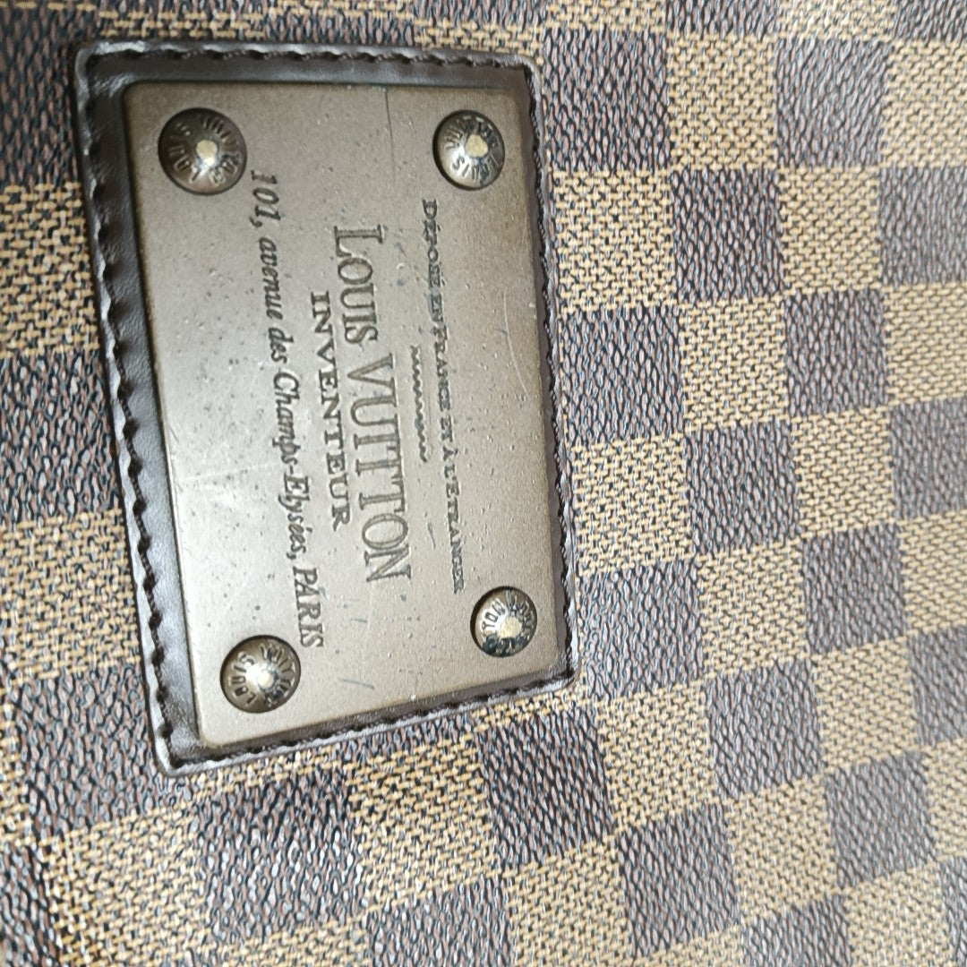 BROOKLYN PM Damier Ebene Coated Canvas Brown