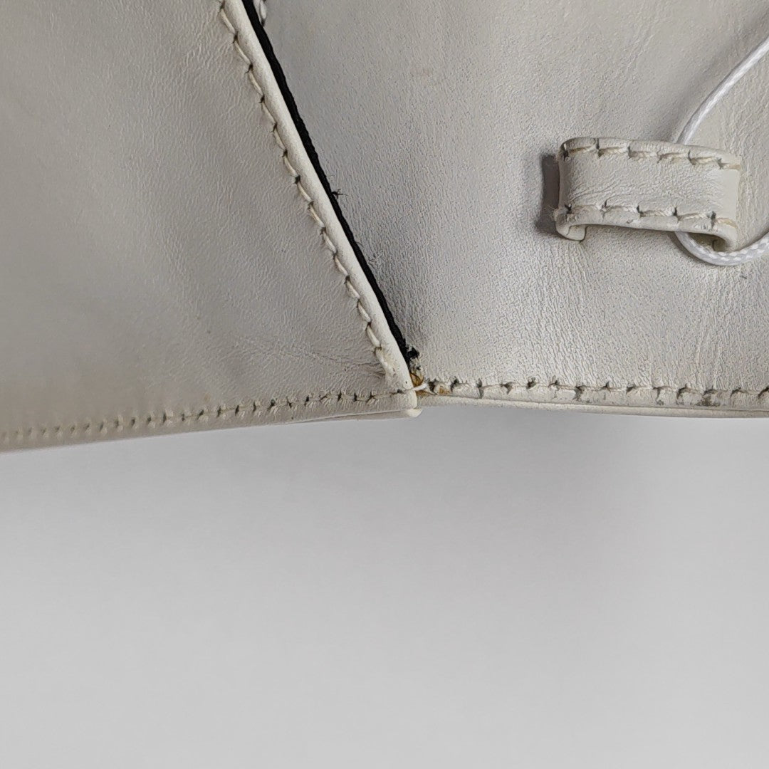 Calfskin Shoulder Bag White