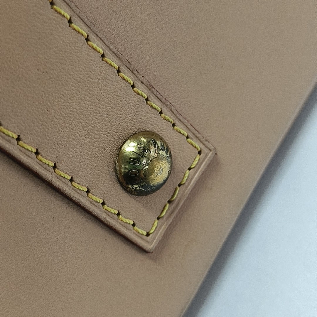 ALMA BB Monogram Coated Canvas Brown