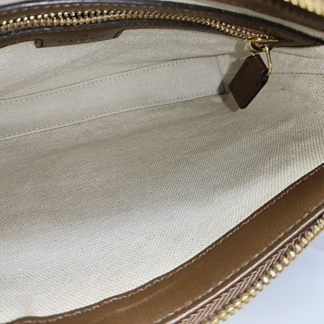 GG Supreme Monogram Coated Canvas Gray