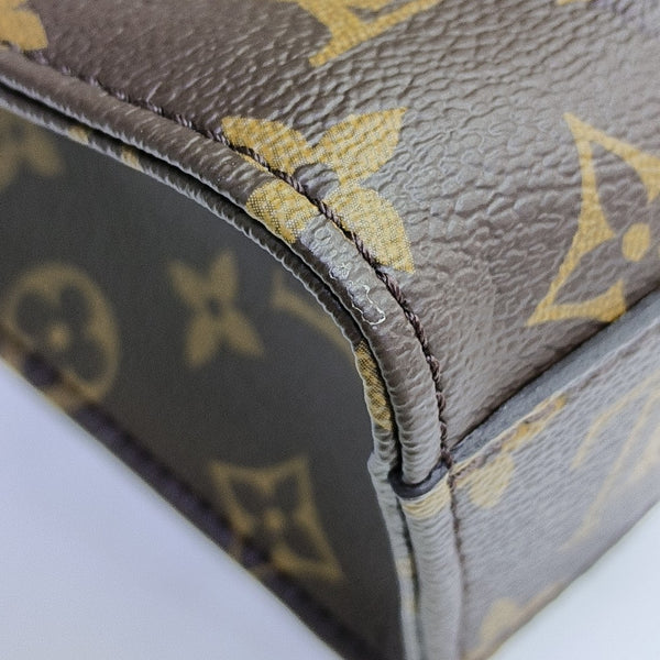 SAC PLAT BB Monogram Coated Canvas Brown