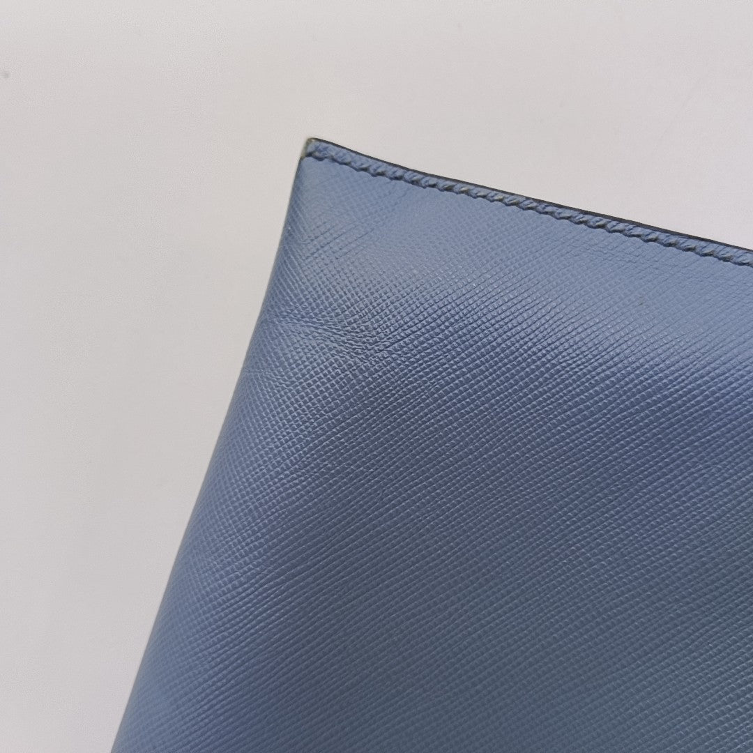 Calfskin Clutch Blue