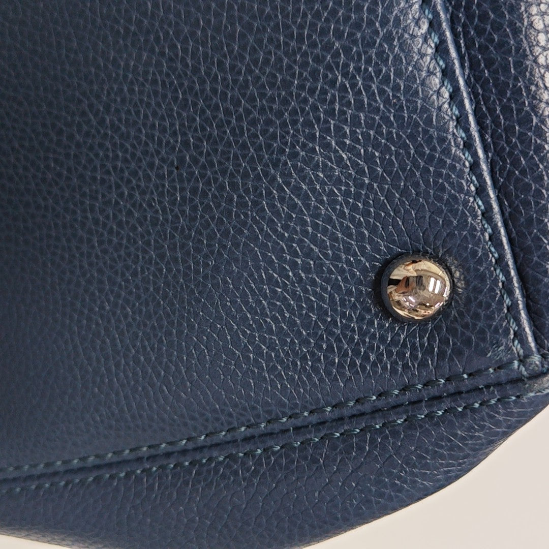 CERF Grained Calfskin Blue