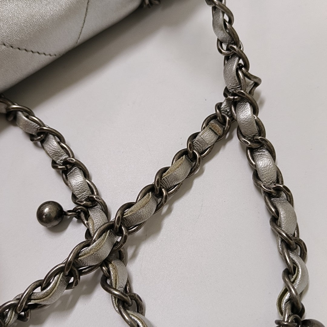 Quilted Calfskin Silver