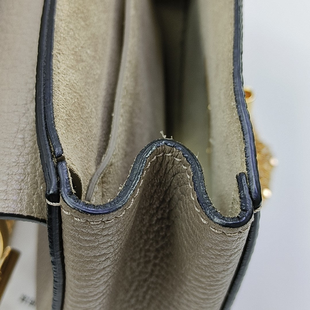 Drew Mini Calfskin Gray